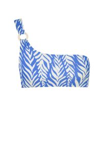 CARLA COCO BIKINI TOP IN BLUE BAY WAVES