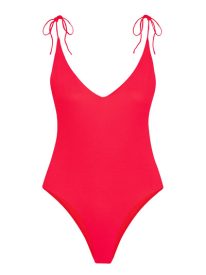 CHERYL ONE-PIECE SWIMSUIT IN POPPY WAFFLE