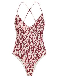CINDY ONE-PIECE SWIMSUIT IN DEEP CORAL