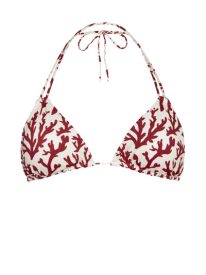 EVA BIKINI TOP IN DEEP CORAL
