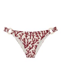 LINDA COCO BIKINI BOTTOM IN DEEP CORAL