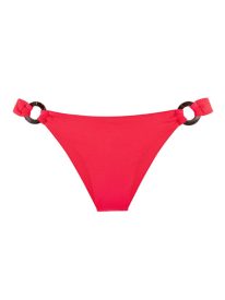 LINDA COCO BIKINI BOTTOM IN POPPY WAFFLE