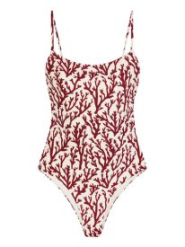 VALERIA ONE-PIECE SWIMSUIT IN DEEP CORAL